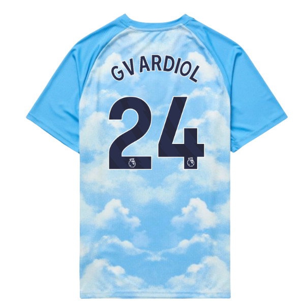 2026 2027 Man City Warm Up Blue) Kids Uniform (Icy (Gvardiol 24)-ProGear Kits